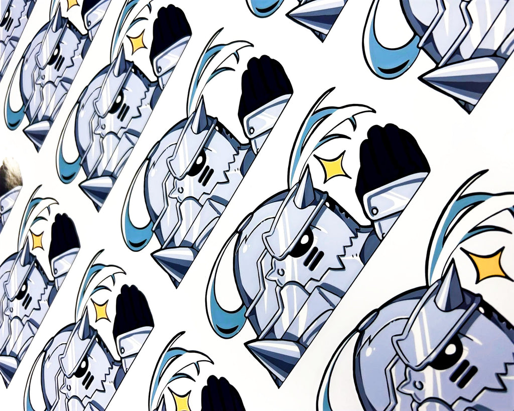 Kisscut stickers - Gloss, Satin or Matte Laminate with transfer