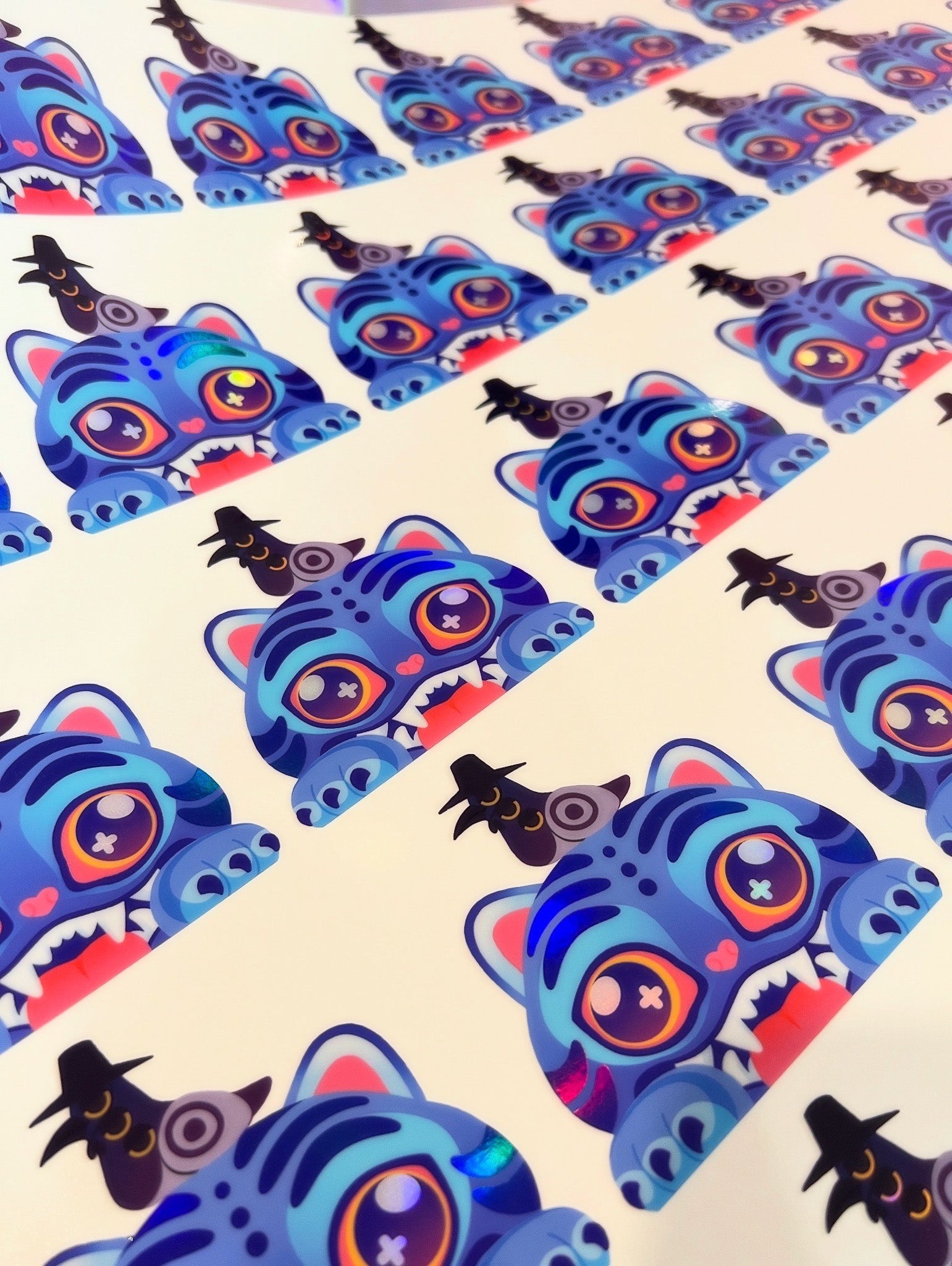 Kisscut stickers - Spot Holo with transfer