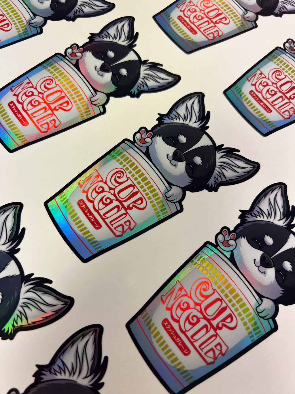 Kisscut stickers - Spot Holo with transfer