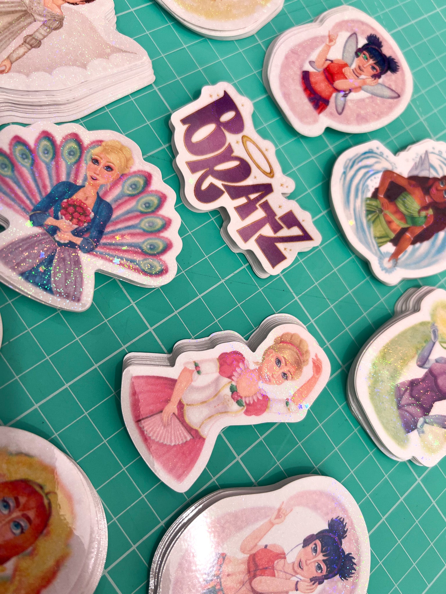 Diecut stickers - Holo Laminates