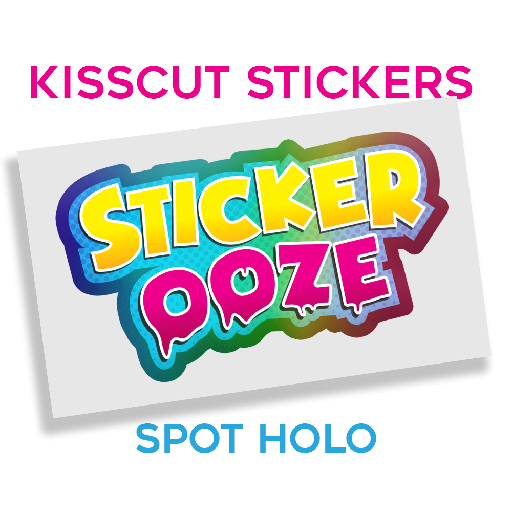 Kisscut stickers - Spot Holo with transfer